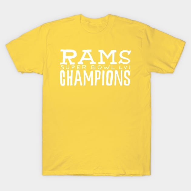 Los Angeles Raaaams 26 champions T-Shirt by Very Simple Graph